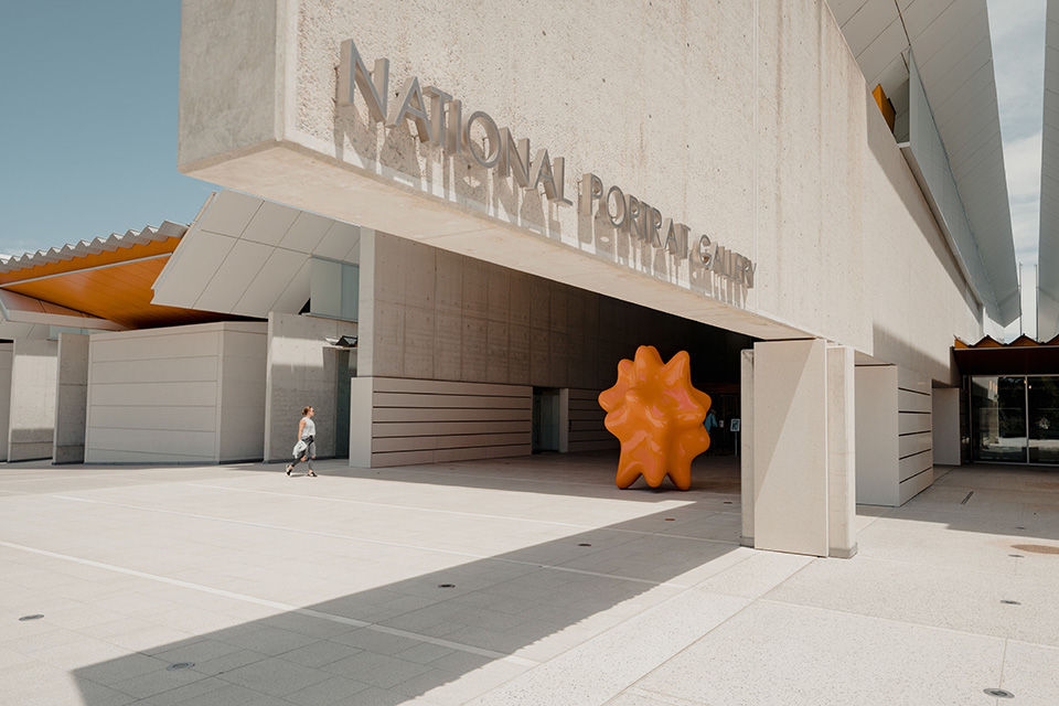 Entrance to the National Portrait Gallery, Canberra. Image: Tourism Australia.