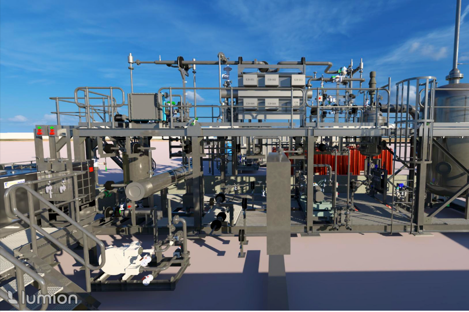 Carbon280's Hydrilyte® Technology Pilot at its Research Centre in Kwinana, Western Australia.