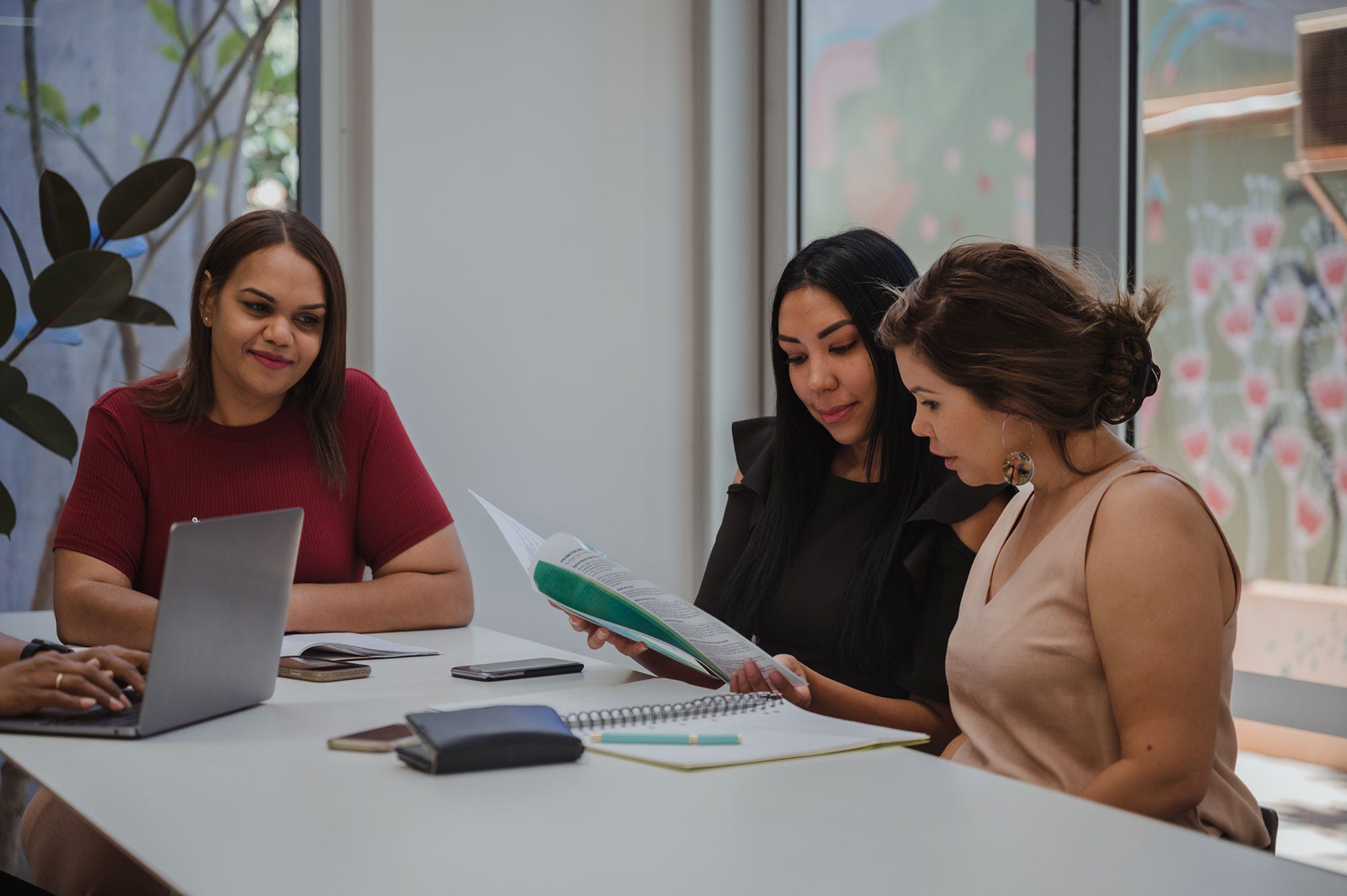 women in a business meeting