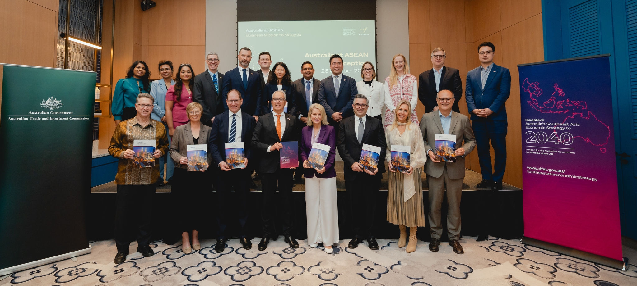 Group photo of delegates on the Australia at ASEAN business mission.